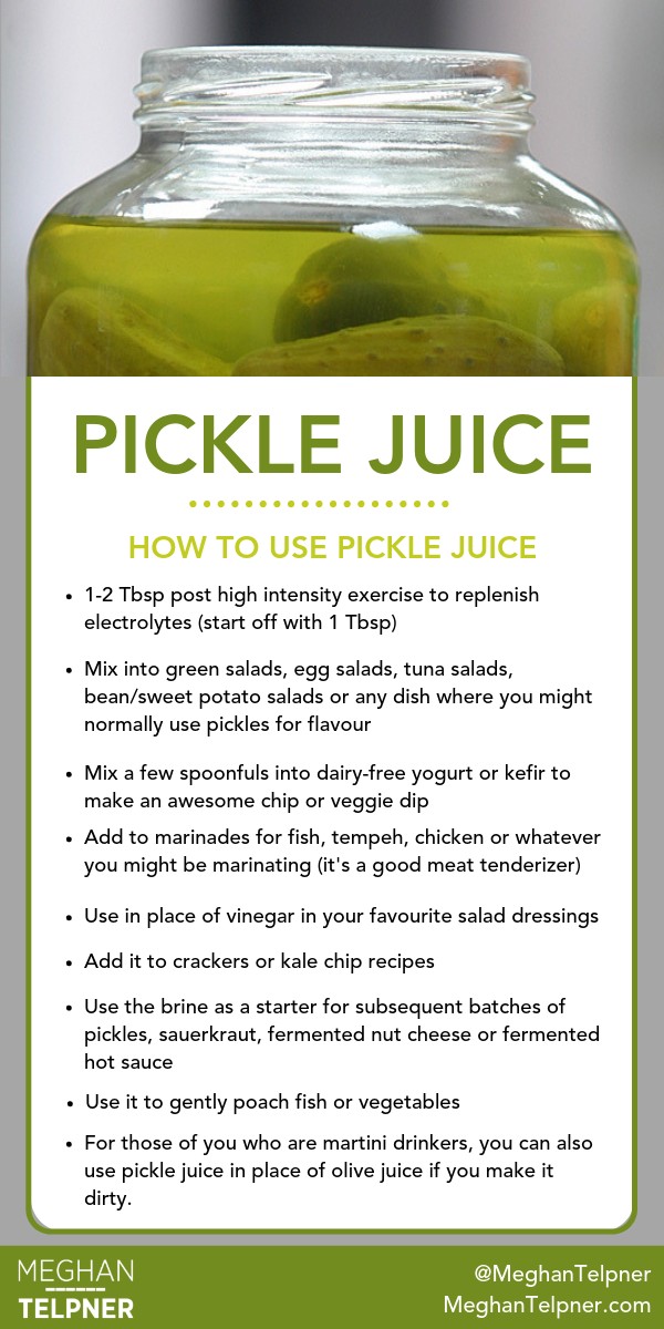 Probiotic benefits of Pickle juice