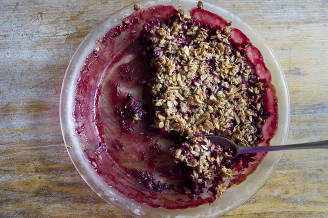 Gluten-Free Wild Berry Crumble