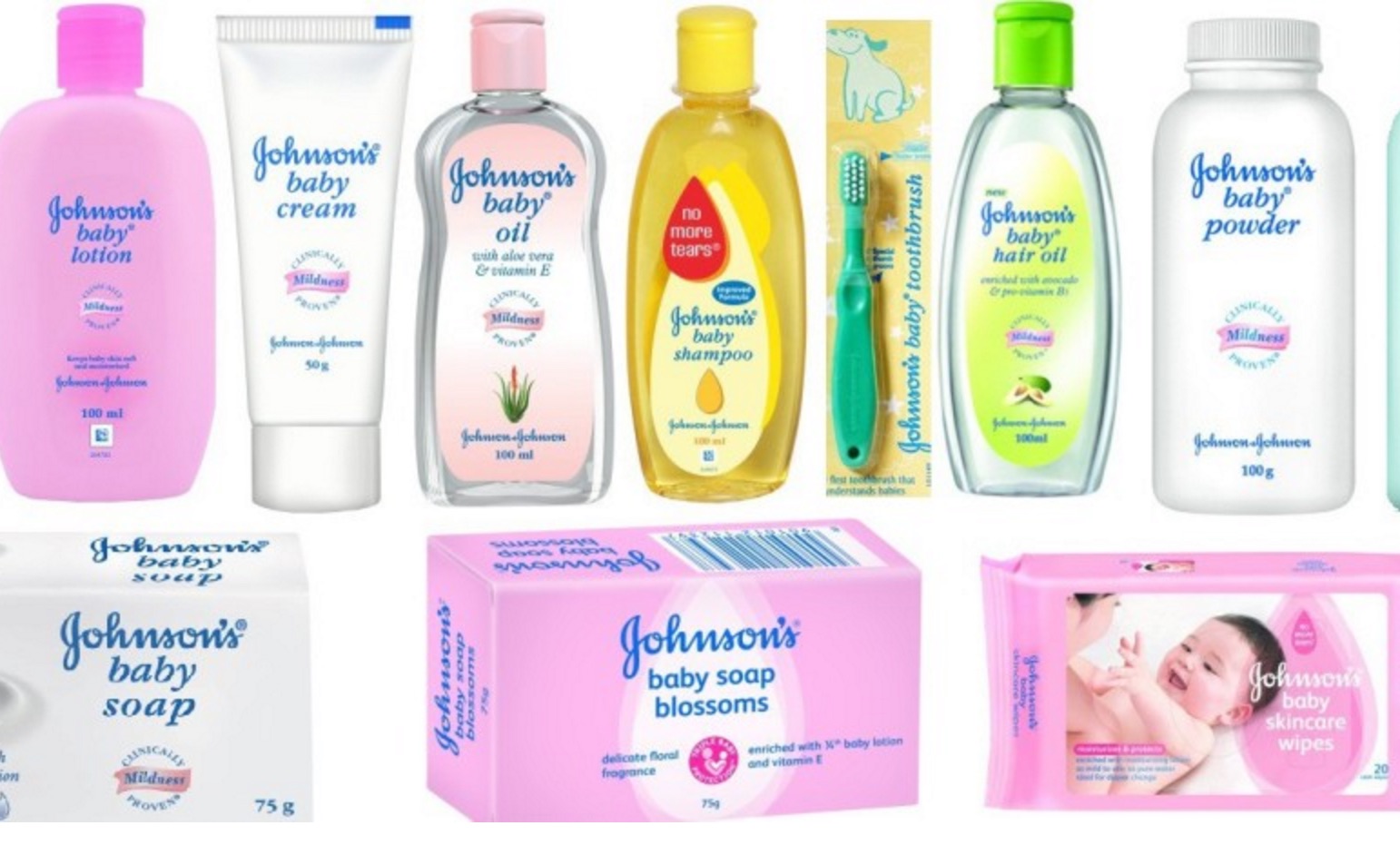 Johnson and Johnson baby products