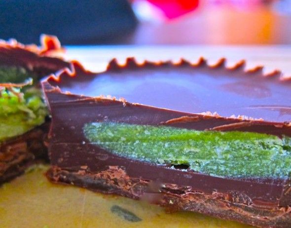 Matcha Peppermint Patties - natural food dyes
