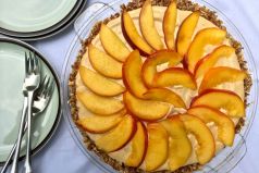 Raw Dairy-Free Peach Cream Pie