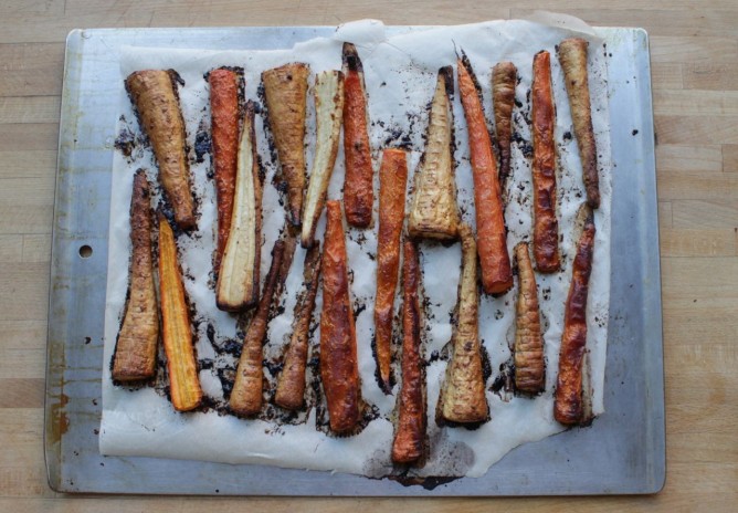 Roasted carrots recipe