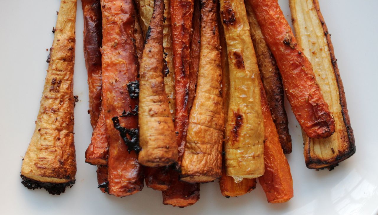 Lemon Cumin Roasted Carrots