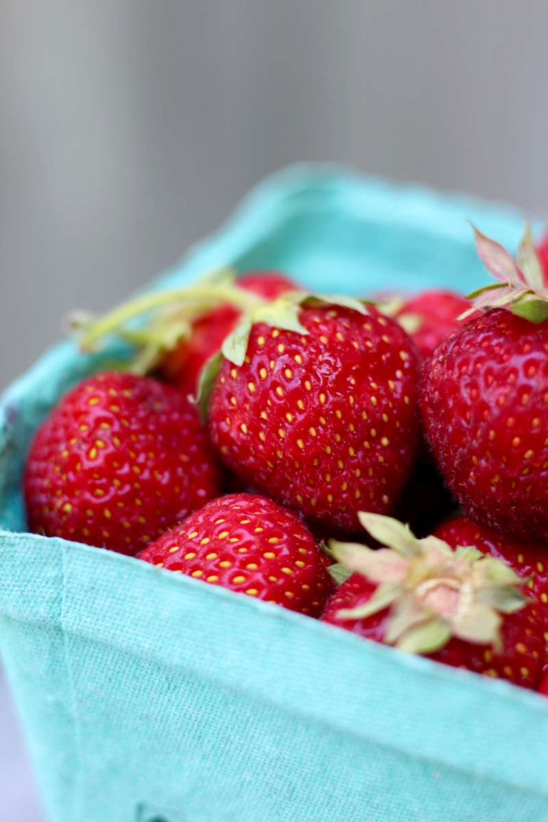 Local organic strawberries
