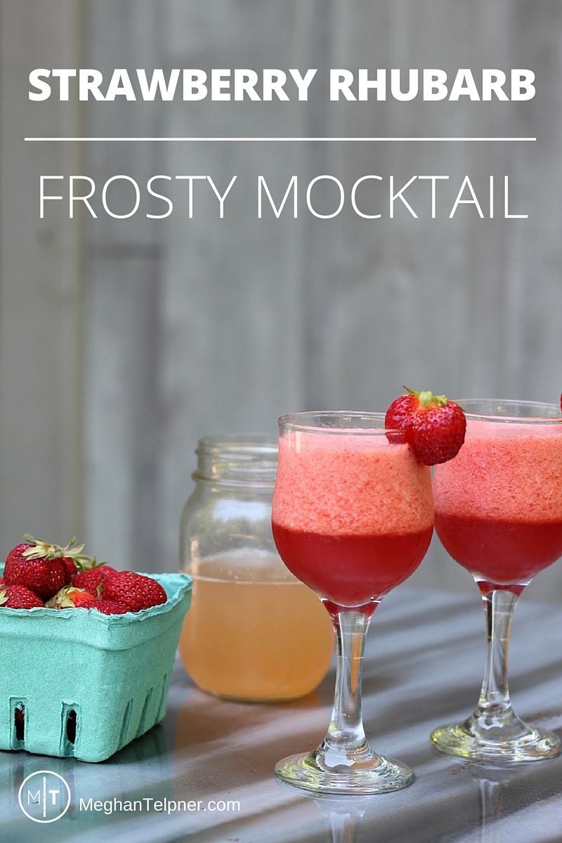 Strawberry Rhubarb Frosty Mocktail