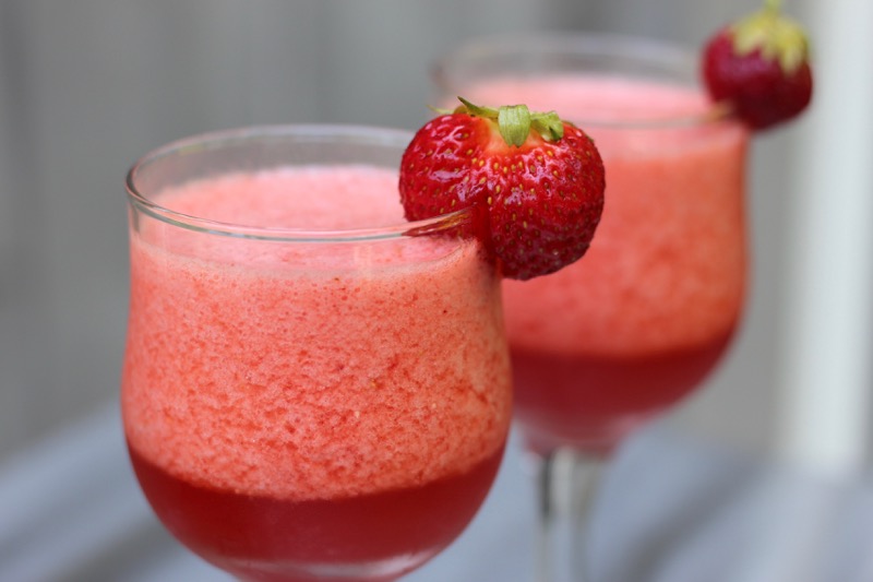 Strawberry rhubarb drink