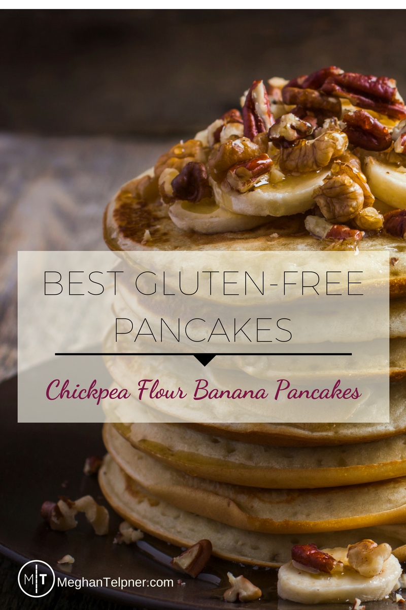 Gluten Free Chickpea Flour Banana Pancakes