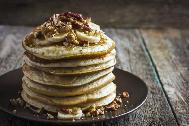 The Best Banana Pancakes with Chickpea Flour
