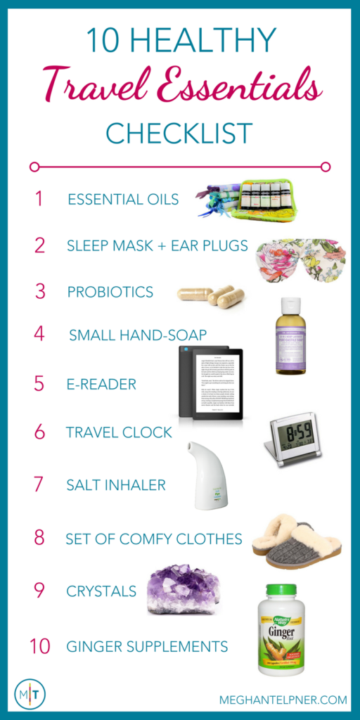 10 Healthy Travel Essentials Checklist
