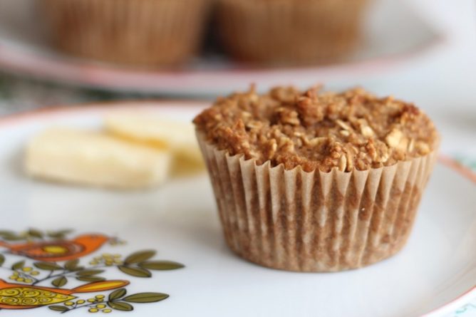 Gluten Free Oat Bran Muffin - Packing healthy lunches