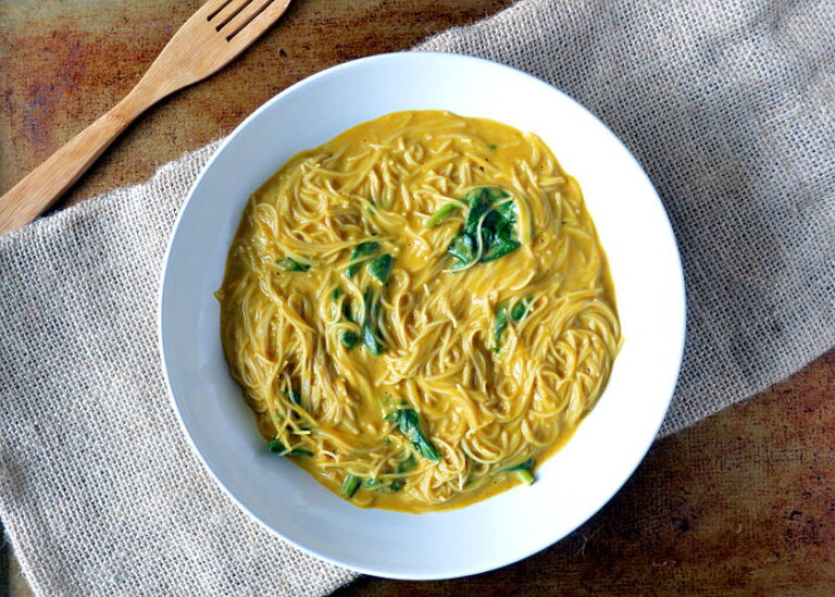 Creamy Pumpkin Gluten-Free Noodles