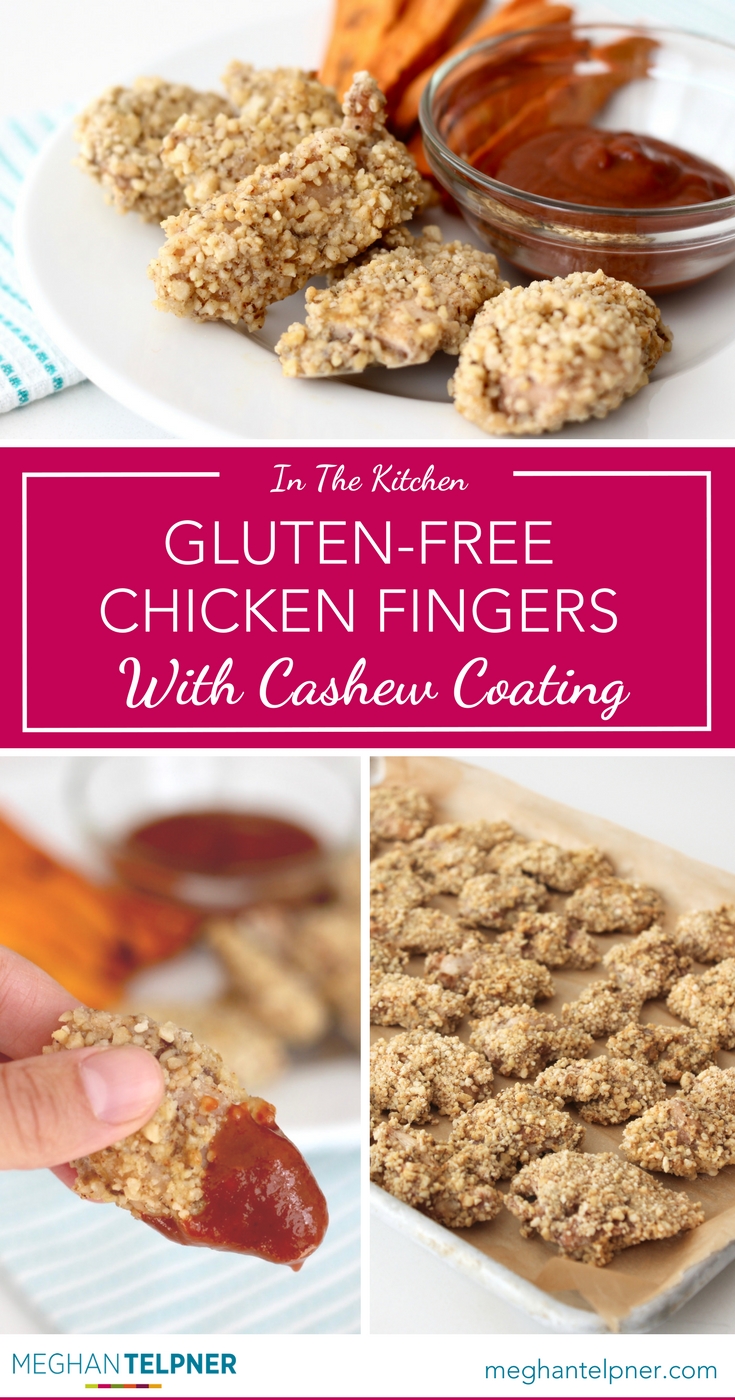 Gluten-Free Chicken Fingers with Cashew Coating 