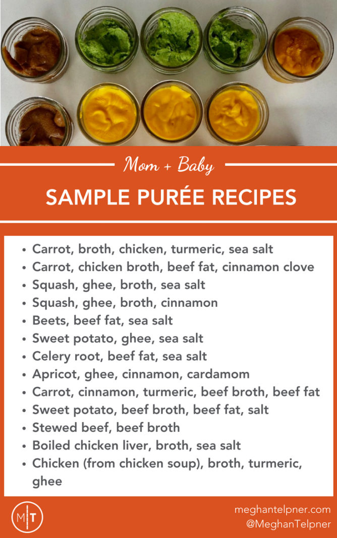 Healthy Homemade Baby Food with Raw Ingredients