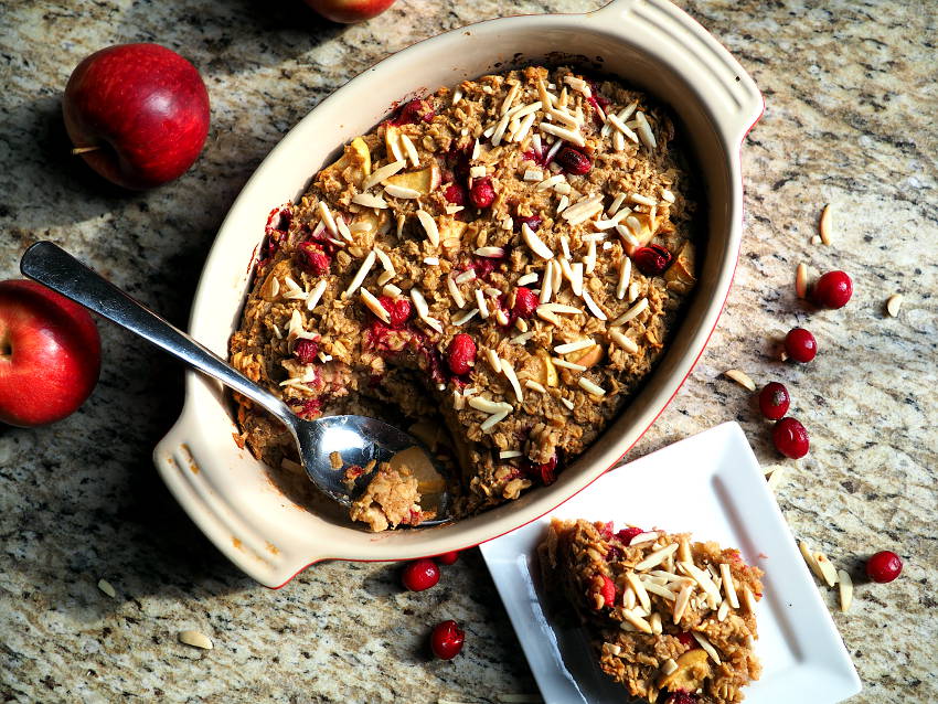 Cranberry Apple Baked Oatmeal