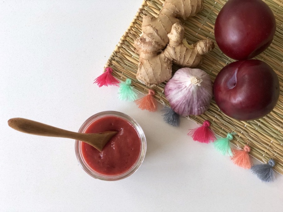 Homemade plum sauce