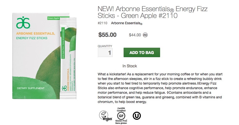 Arbonne Apple Fizz