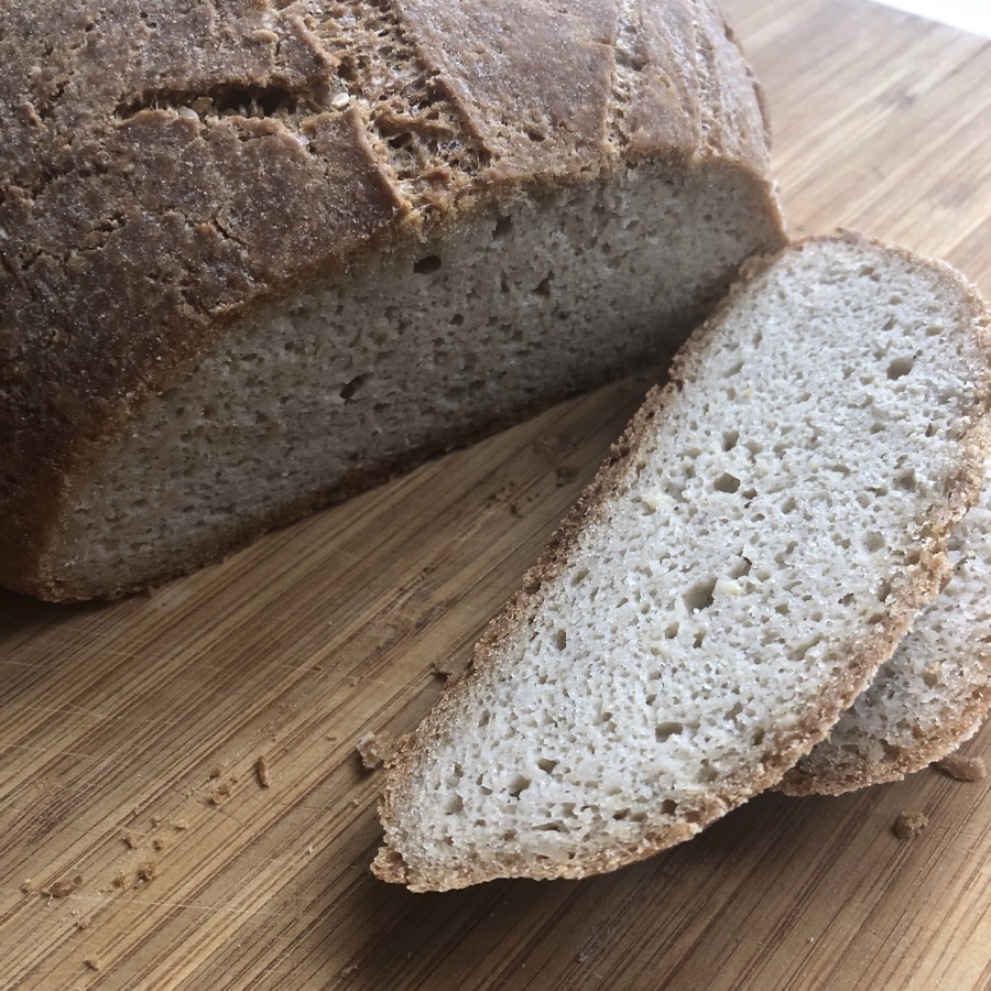 Sliced gluten-free sourdough