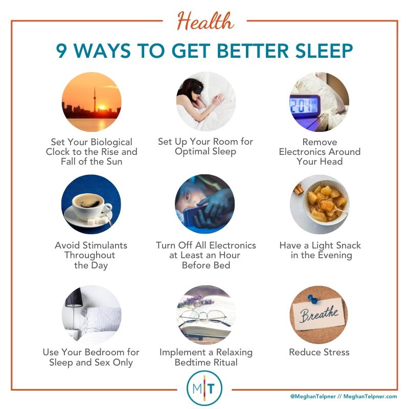 Ways to get better sleep