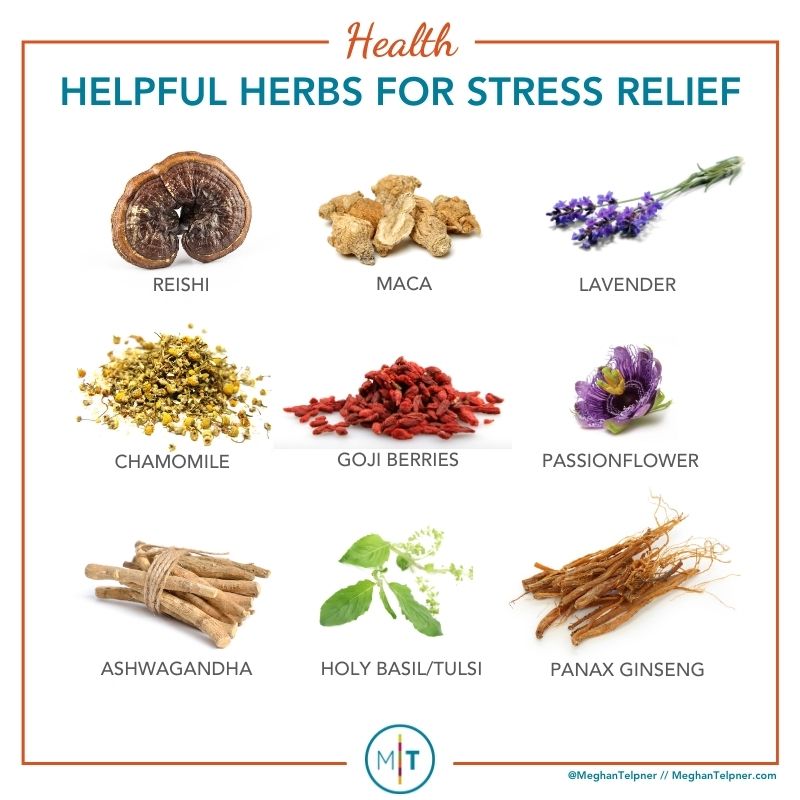 Helpful herbs for stress relief - Stress Busting Latte + 9 Key Essentials
