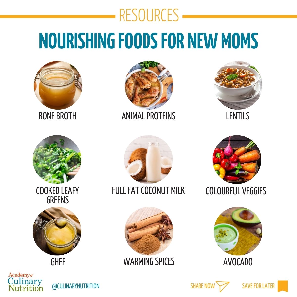 3 Ways to Nourish a New Mom infographic