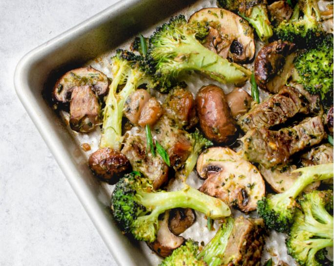 Sheet Pan Beef and Broccoli