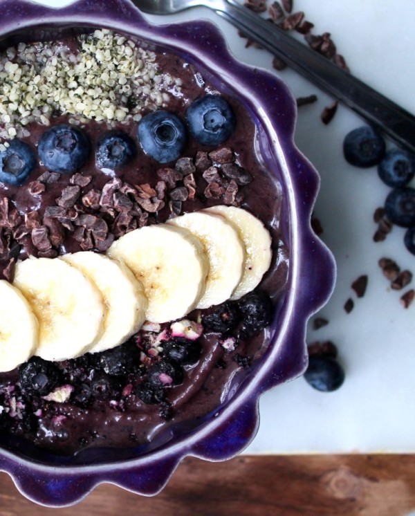 Blueberry Cacao Acai Bowls