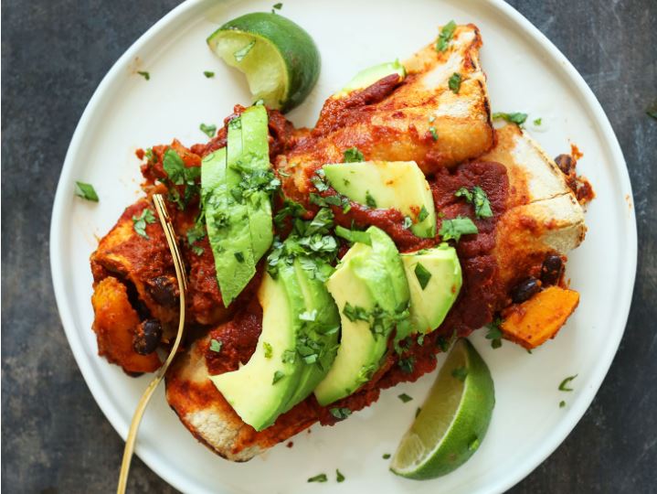 Butternut Squash Black Bean Enchiladas - Gluten-Free Dinner Recipes