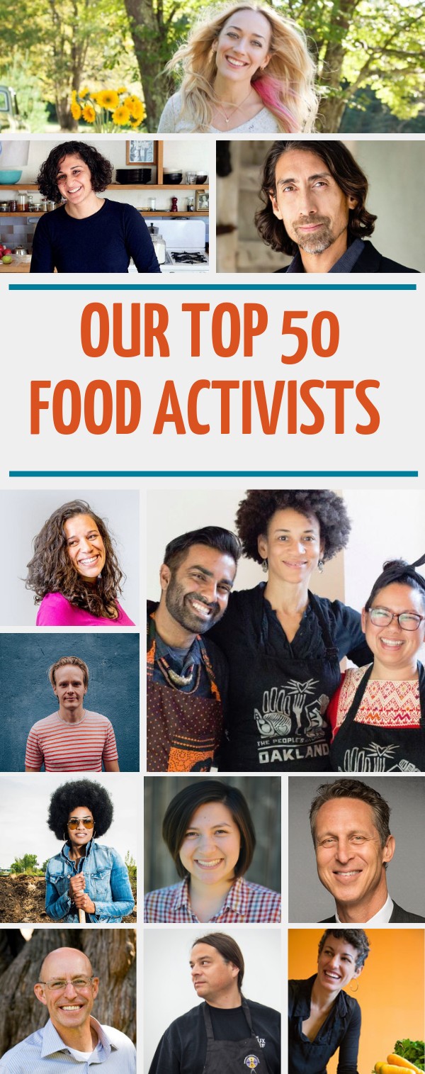 top 50 food activists