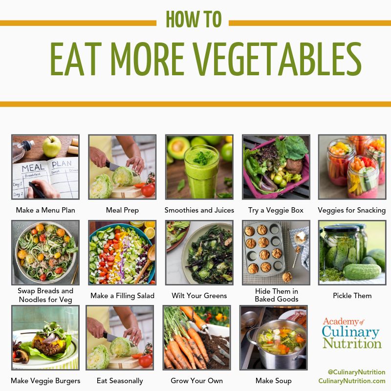 How to eat more vegetables 