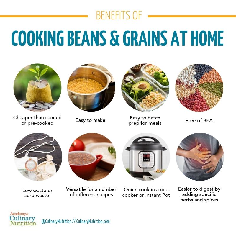 Benefits of cooking beans and grains 