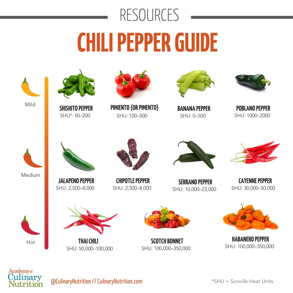 Chili pepper guide