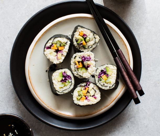 Cauliflower Rice Sushi Rolls