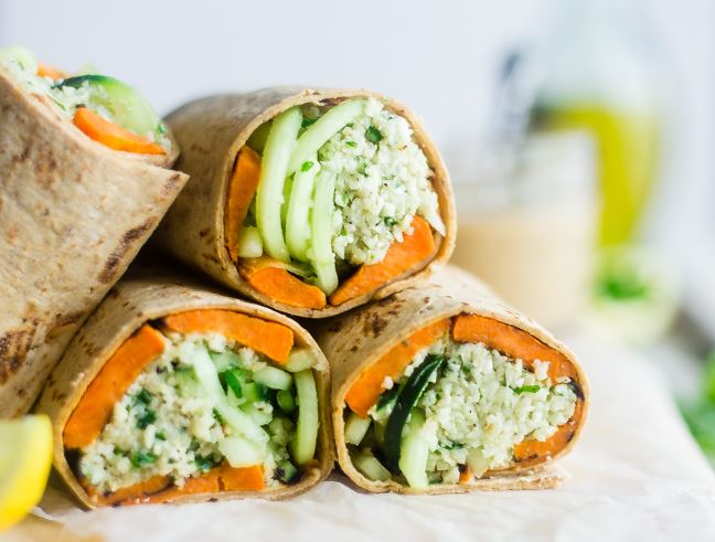 Cauliflower Rice Wraps