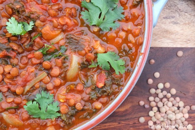 Gluten-Free Lentils and Kale