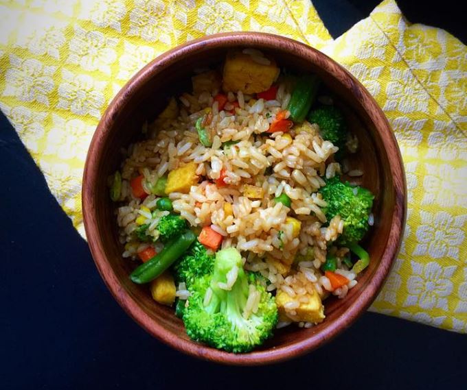 Vegan Fried Rice for One