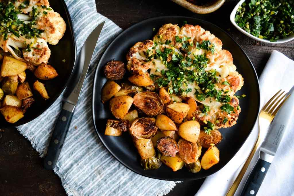 Sheet Pan Cauliflower Steaks