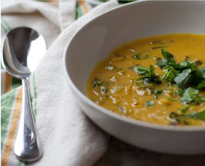 Lemon Spiced Red Lentil Dairy-Free Soup