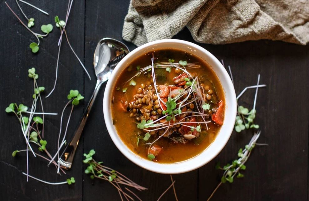 Lentil Veggie Dairy-Free Soup