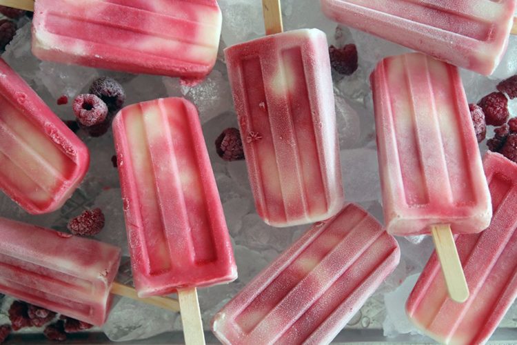 Raspberry Popsicles