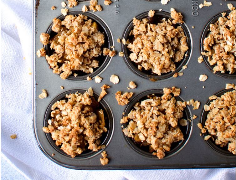 Mini Apple Crumbles