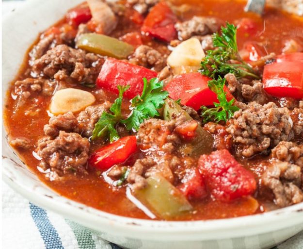 One Pot Meals - Stuffed Pepper Soup