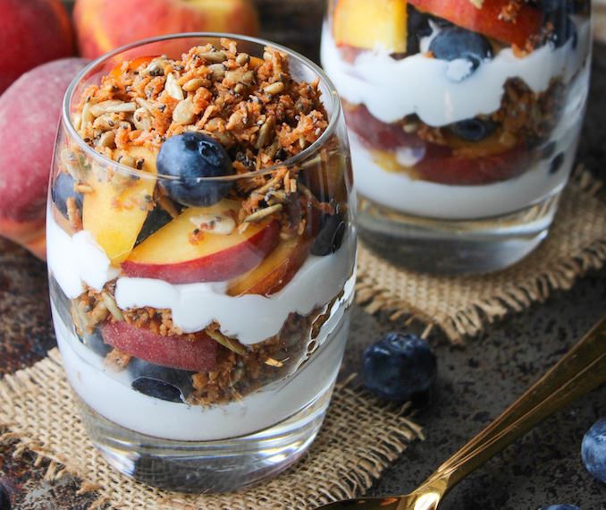 Paleo Blueberry Beach Parfaits - Cooling Summer Recipes