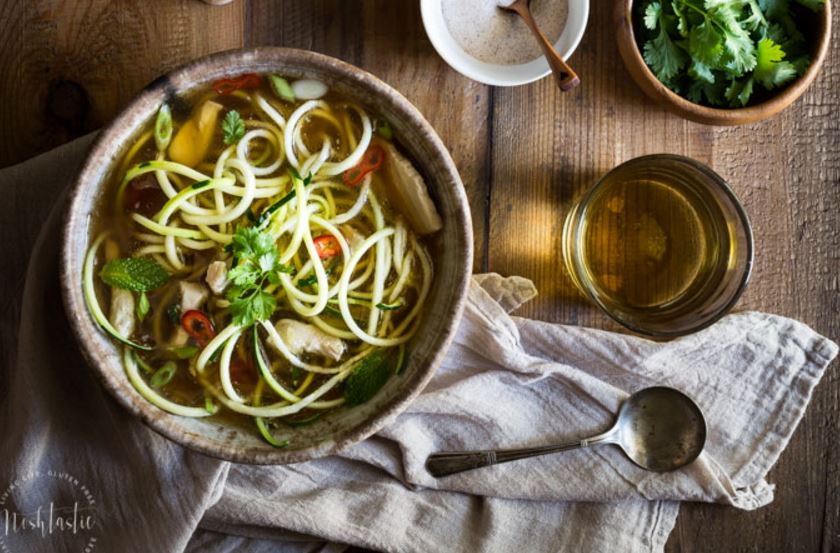 Paleo Chicken Noodle Dairy-Free Soup