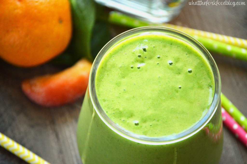 Dairy-Free Peach Green Smoothie - Cooling Summer Recipes