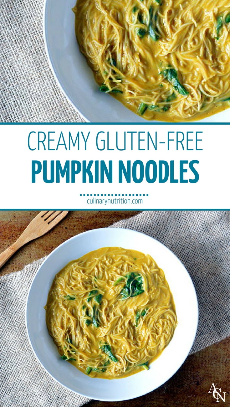Creamy Gluten-Free Pumpkin Noodles