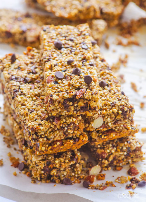 Quinoa Chocolate Chip Granola Bars