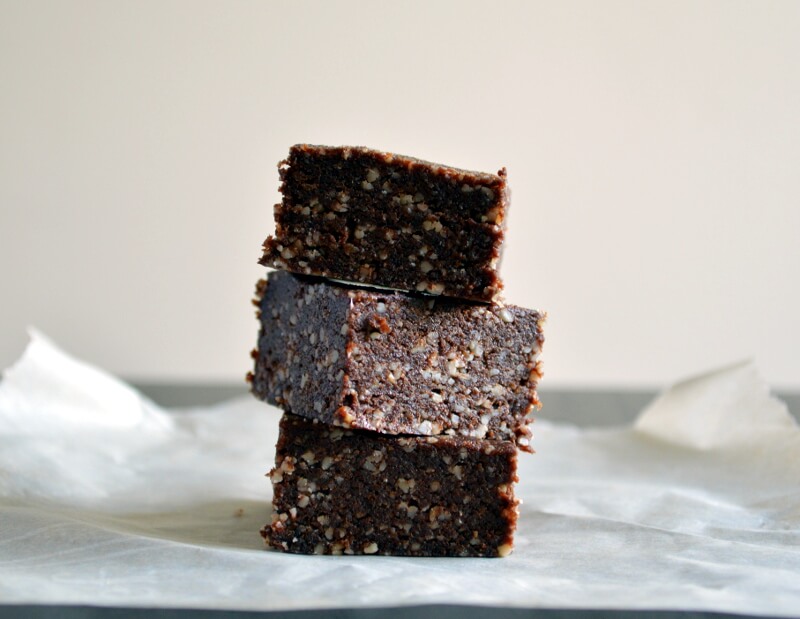 Raw, Nut-Free Chocolate Brownies