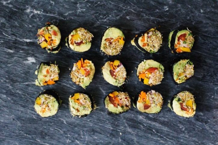 Raw Veggie Sushi Rolls - Cooling Summer Recipes