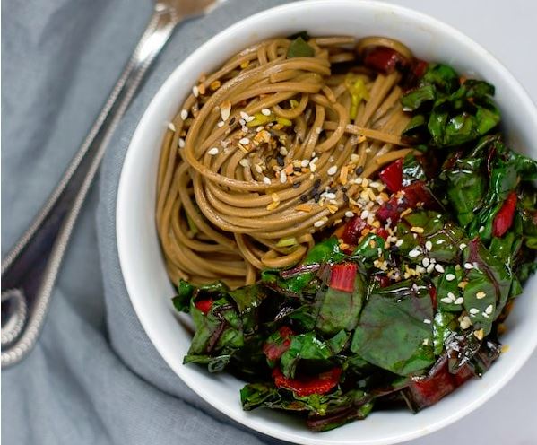 Simple spicy soba noodles