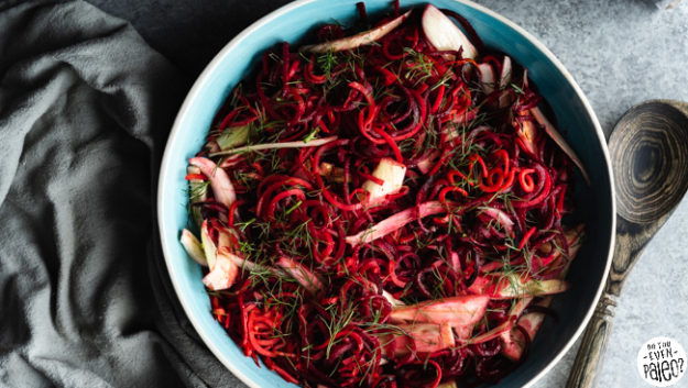 Sweet potato noodle salad